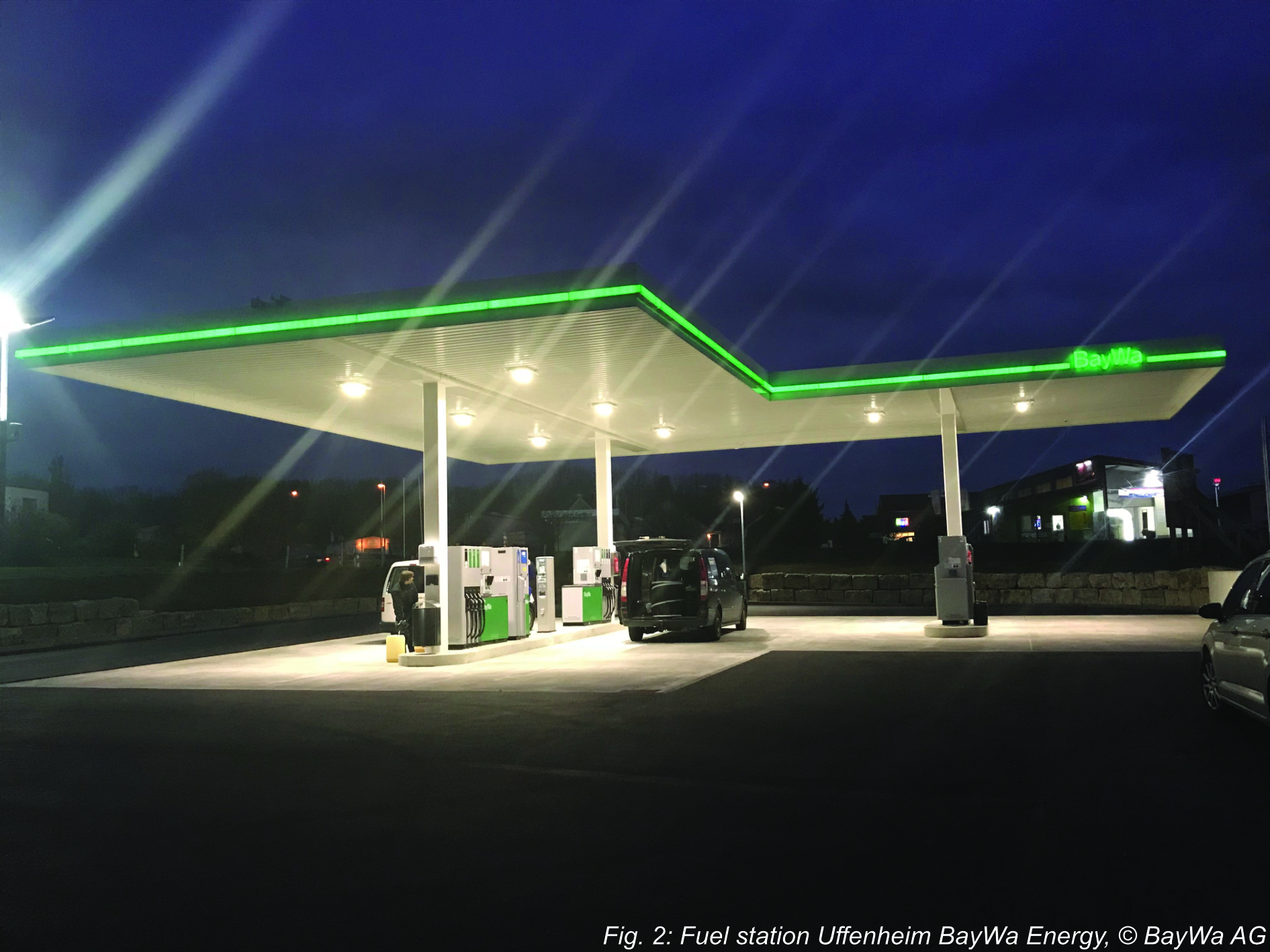 Fuel station Uffenheim BayWa Energy, © BayWa AG