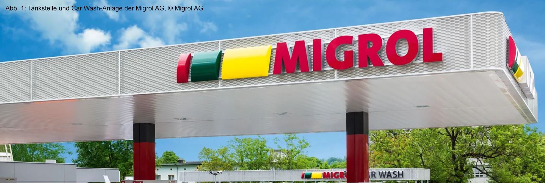 Tankstelle und Car Wash-Anlage der Migrol AG